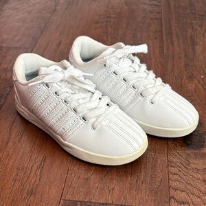 Classic White K- Swiss Kids White Sneakers- size 1